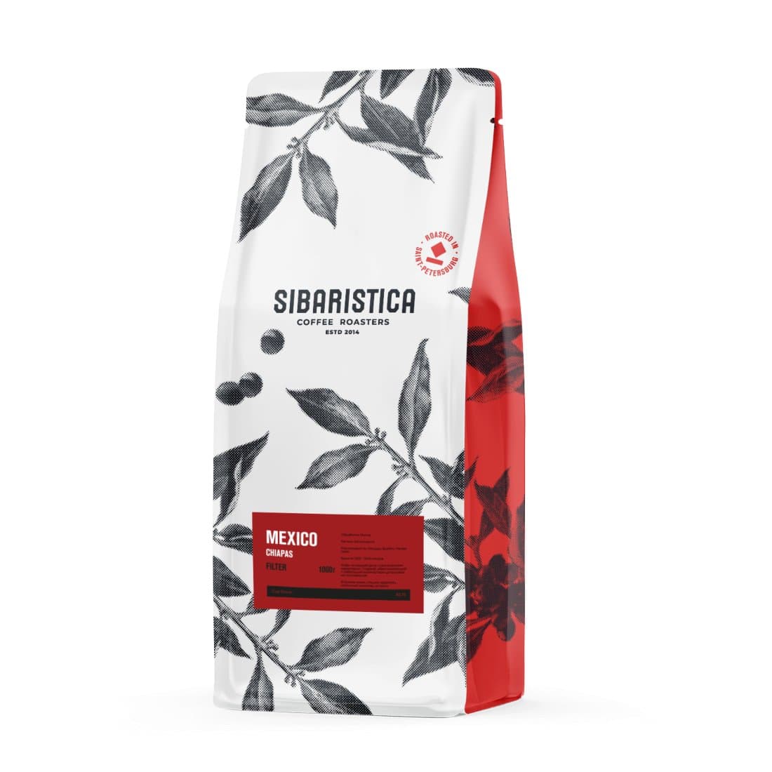 Зерновой кофе ФИЛЬТР Sibaristica Mexico Chiapas (Мексика, 100%  арабика), 1000 г